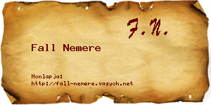 Fall Nemere névjegykártya